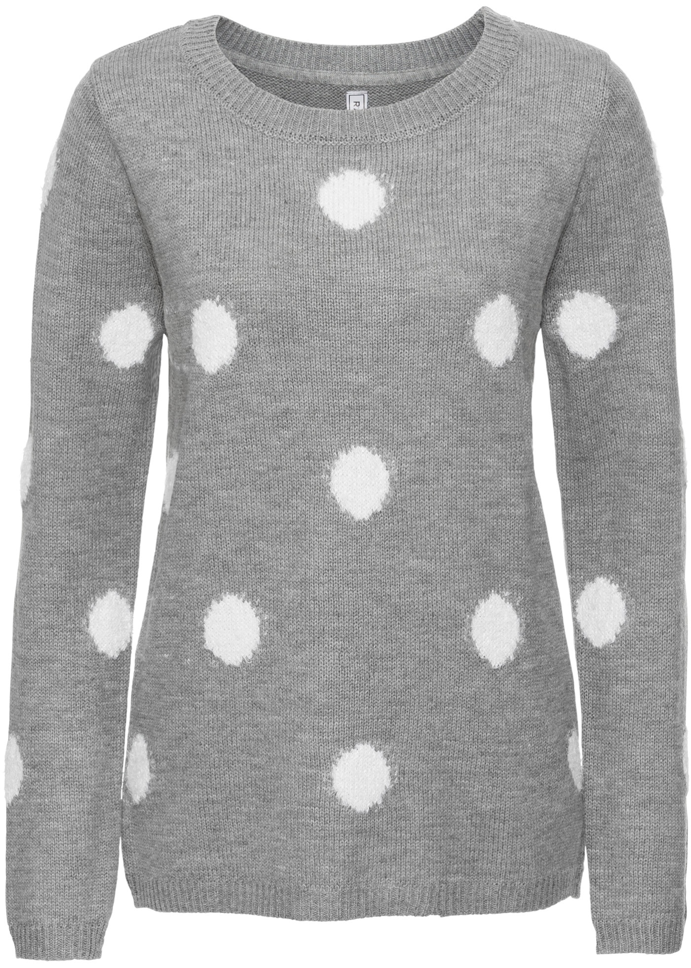 pullover grau wei� gestreift