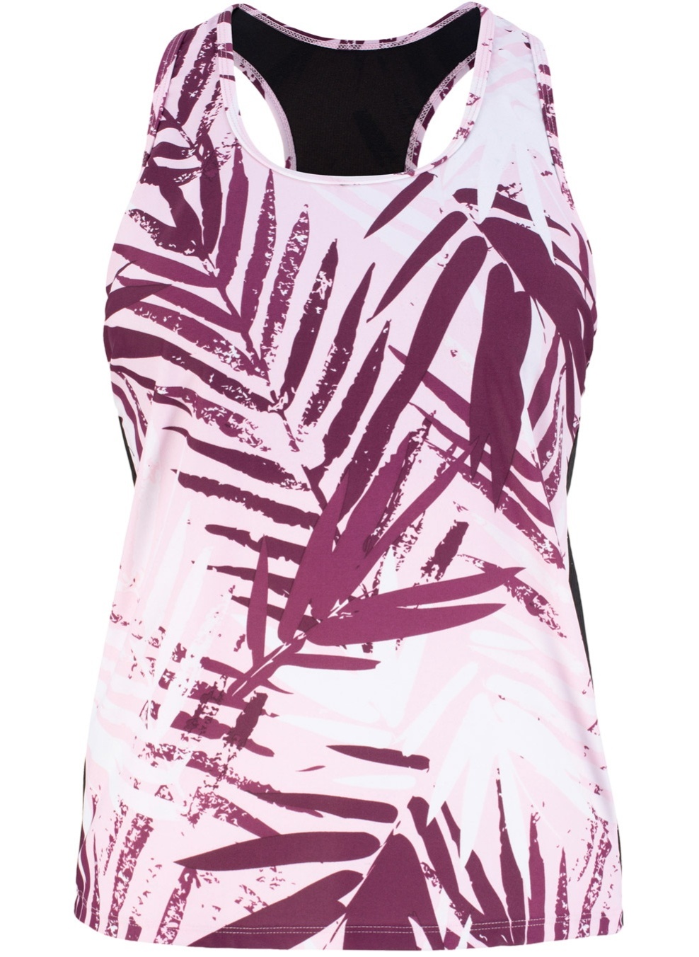 Tankini Oberteil Gr. 38 Bordeaux Bedruckt Damen Bademode SchwimmBade